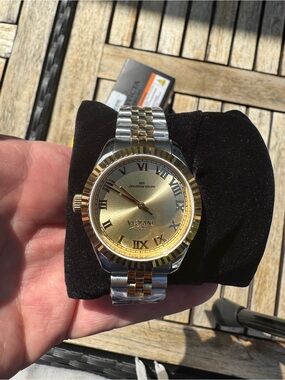 Invicta women’s Two-Tone Gold Dial Bracelet Watch